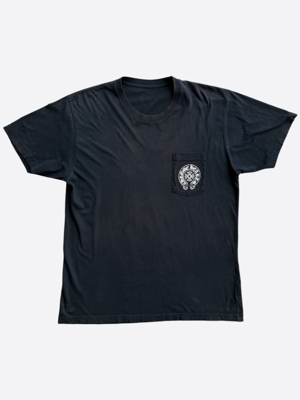 Chrome Hearts Black & White Korea Horseshoe Logo T-Shirt